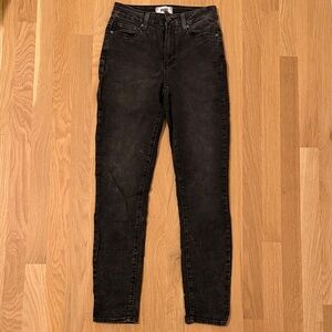 PAIGE Black Hoxton Ankle Skinny Jeans